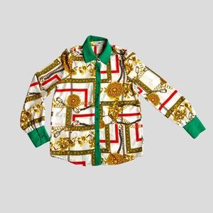 Fashionnova Button Down Ivory/Combo blouse